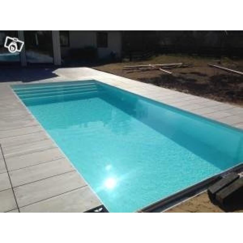 LUXLAMA 4x8m PP-Poolpaket+Pooltak+värmepump