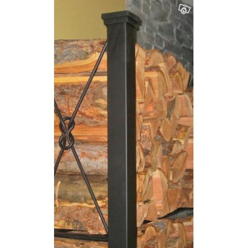 Vedförvaring i smide