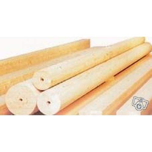 Runda homogena pelare i limträ