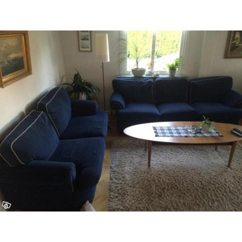 3+2 Sits soffa blå