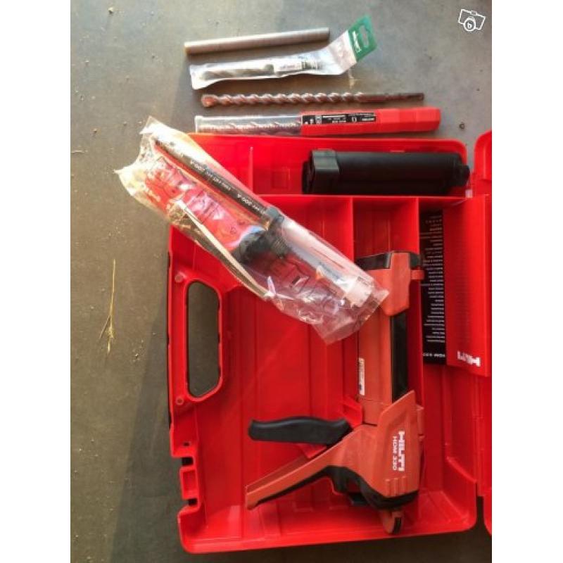 Hilti hit, injekteringspistol, borr m.m