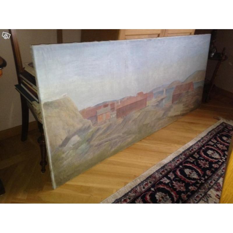 Mollösund Unik Paradtavla 190x80cm av Kylberg