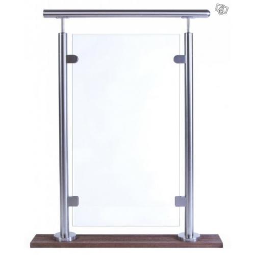 Glasräcken Rostfritt Glasräcke 1990:-/lpm