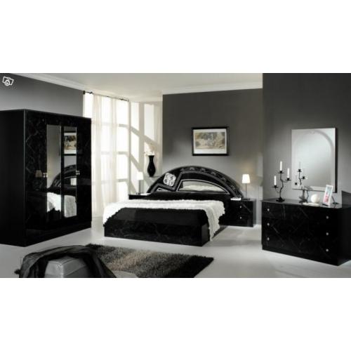Italiensk sängpaket Salwa black/LAGERVARA
