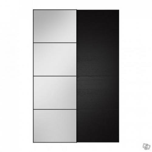 2 Pax garderober med skjutdörrar