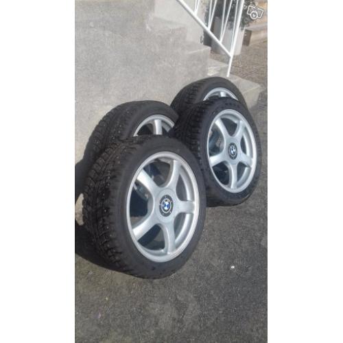 Dubbdäck på Alu-fälg passar BMW 300-serien