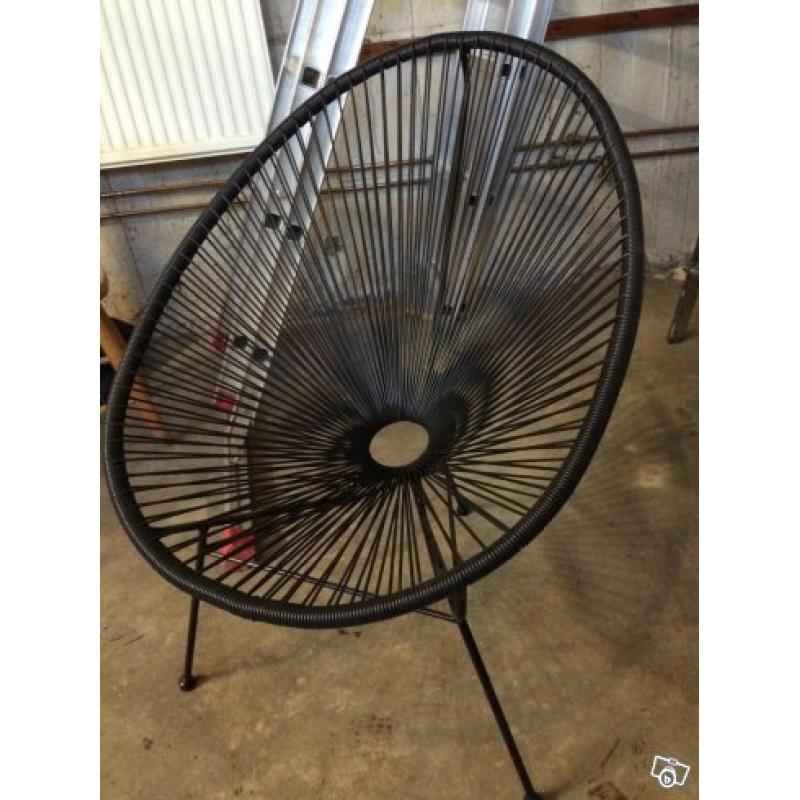 Fåtölj retro svart
