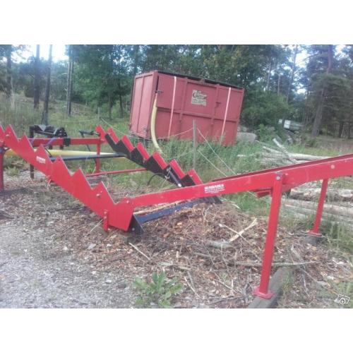 Stegmatare till vedmaskin