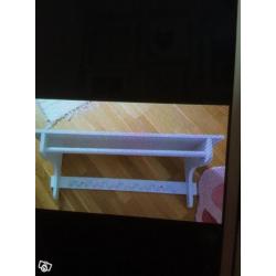 Spegel bord hatthylla mm