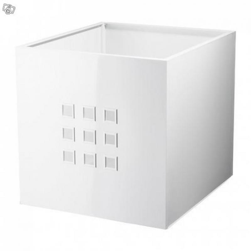 Ikea låda LEKMAN vit x 4 till hylla KALLAX