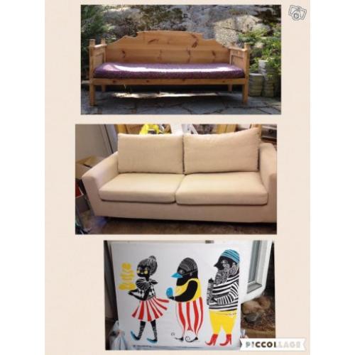 Träsoffa, soffa, Marimekko