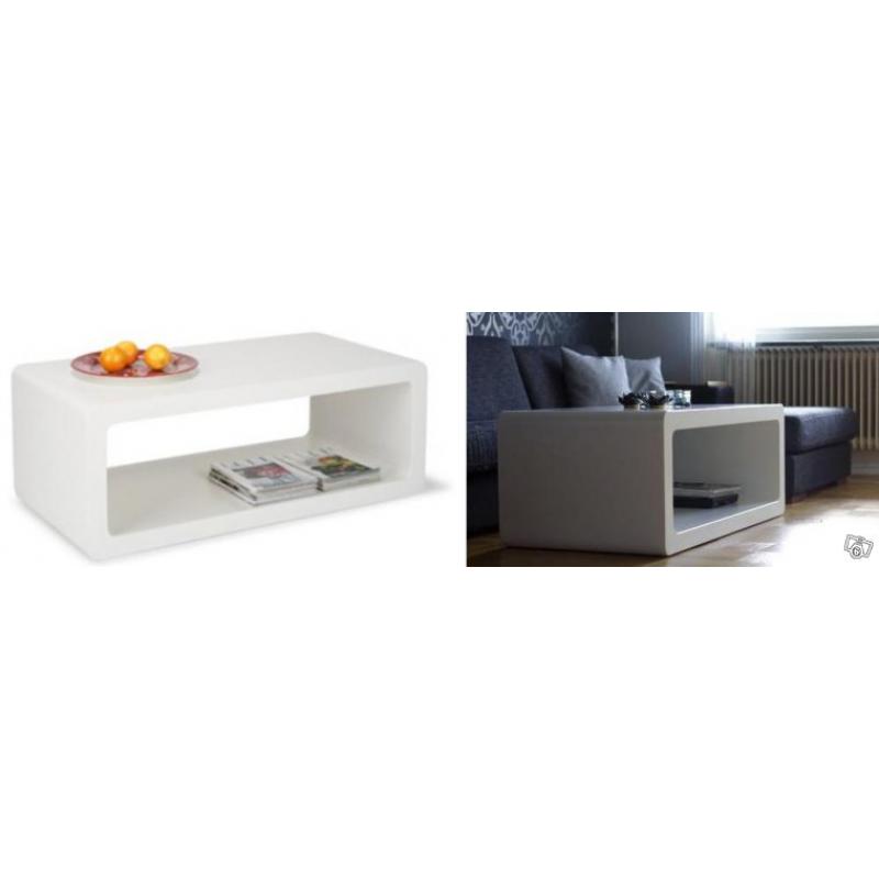Soffbord "Cana", vitlack