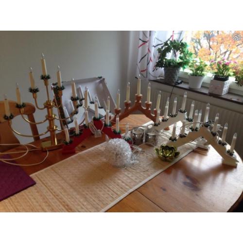 Advents ljusstakar bla